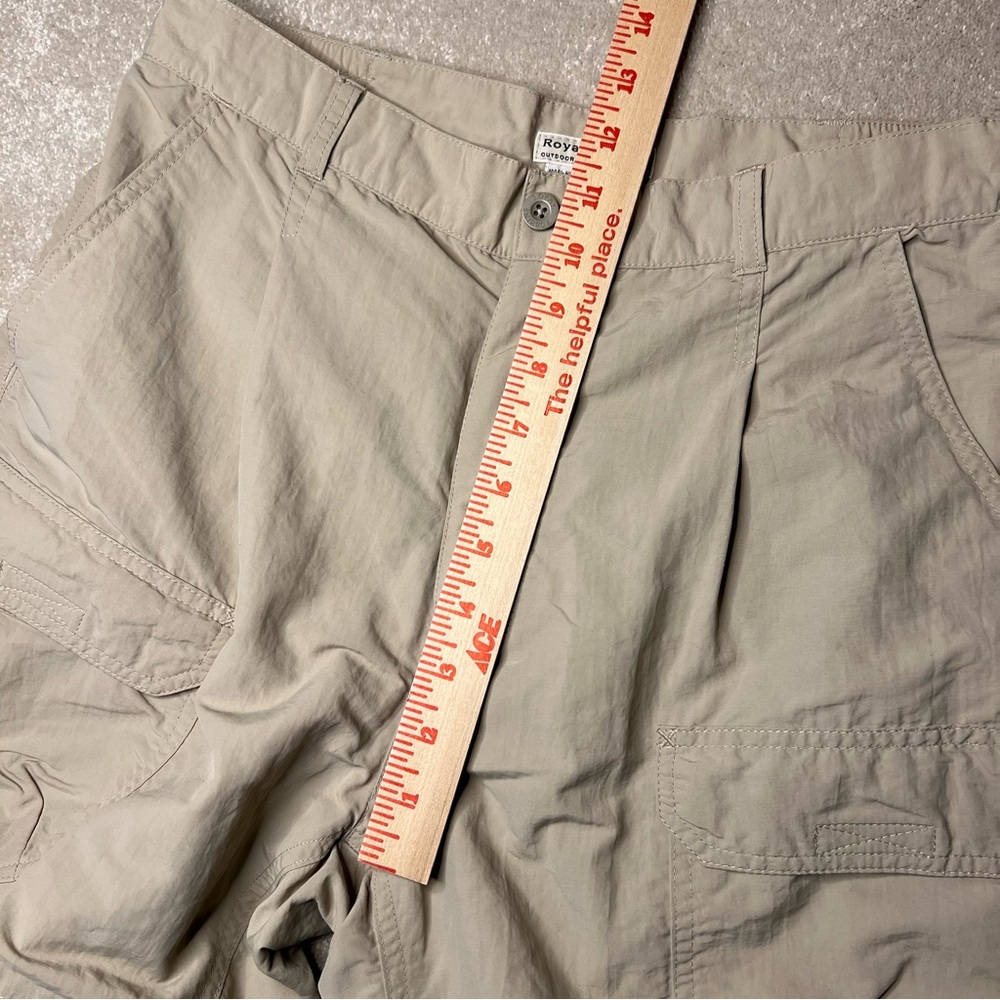 Royal Robbins Beige Zip Off Legs 100% Nylon Cargo Pants Shorts Women's 10 - Picture 12 of 15